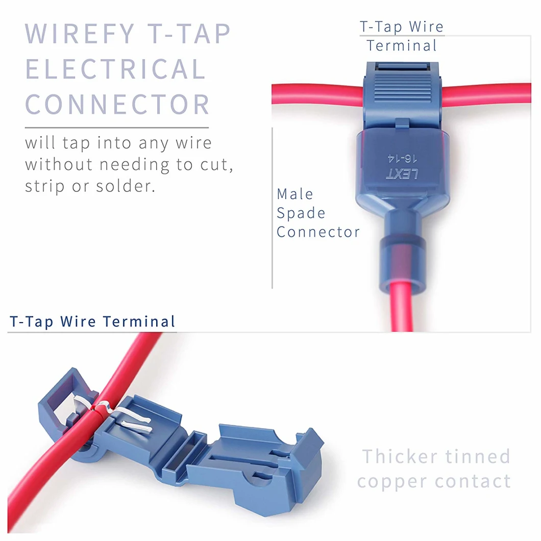 Hot Sale Blue Crimp Scotch Lock Male Motor Insulated Quick Splice Connector